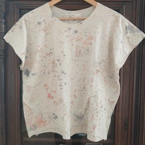 STATE the label PAINTED TEE / SPLATTER - S
